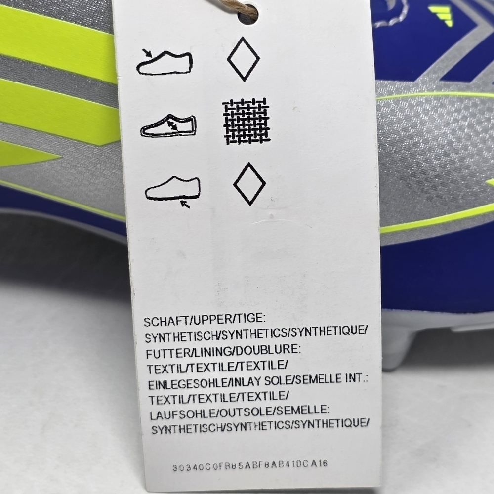 Adidas F50 Club FG/MG J Messi Soccer Cleats Silver Blue IH0926 Youth Size 3 New - Picture 12 of 12